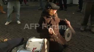 Link to Video | demonstration, February 21, protest, Agence France-Presse, rally