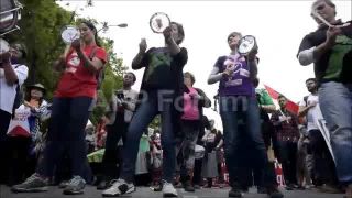 Link to Video | demonstration, February 21, protest, Agence France-Presse, rally