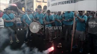 Link to Video | demonstration, February 21, protest, Agence France-Presse, rally