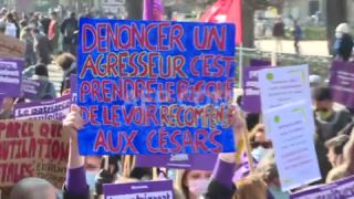 Link to Video | demonstration, February 21, protest, Agence France-Presse, rally