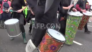 Link to Video | demonstration, February 21, protest, Agence France-Presse, rally
