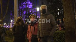Link to Video | demonstration, February 21, protest, Agence France-Presse, rally