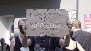 Link to Video | demonstration, February 23, protest, Agence France-Presse, rally