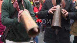 Link to Video | demonstration, protest, Agence France-Presse, rally