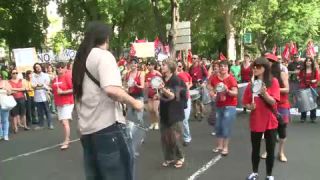 Link to Video | demonstration, March 2, protest, Agence France-Presse, rally