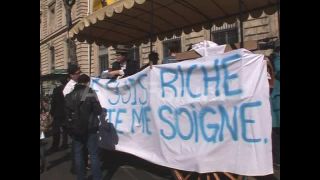 Link to Video | demonstration, March 6, protest, Agence France-Presse, rally