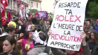 Link to Video | demonstration, March 6, protest, Agence France-Presse, rally