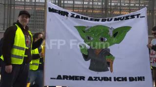 Link to Video | demonstration, protest, Agence France-Presse, rally