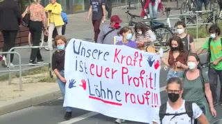 Link to Video | demonstration, March 10, protest, Agence France-Presse, rally