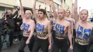 Link to Video | demonstration, March 12, protest, Agence France-Presse, rally