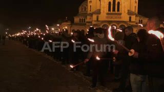 Link to Video | demonstration, March 12, protest, Agence France-Presse, rally