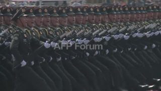 Link to Video | military parade, show of force, March 14, Agence France-Presse, parade