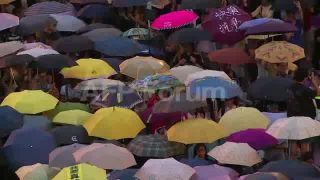 Link to Video | pro-democracy, student movement, demonstration, Umbrella Movement, March 14, protest, Agence France-Presse, rally
