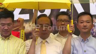 Link to Video | pro-democracy, student movement, demonstration, Umbrella Movement, March 14, protest, Agence France-Presse, rally