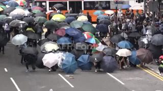 Link to Video | pro-democracy, student movement, demonstration, Umbrella Movement, March 14, protest, Agence France-Presse, rally
