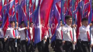Link to Video | military parade, show of force, March 14, Agence France-Presse, parade