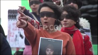 Link to Video | demonstration, March 19, protest, Agence France-Presse, rally