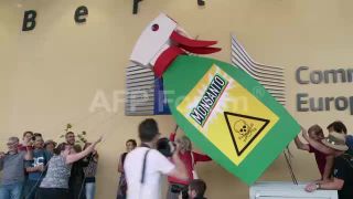 Link to Video | demonstration, March 20, protest, Agence France-Presse, rally