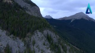 Link to Video | landscape, Canada, 2010, color, mountain range, aerial shot, Atlantic Productions, nature