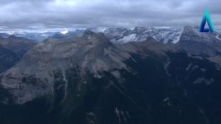 Link to Video | landscape, Canada, 2010, color, mountain range, aerial shot, Atlantic Productions, nature