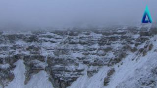 Link to Video | landscape, Canada, 2010, color, mountain range, aerial shot, Atlantic Productions, nature