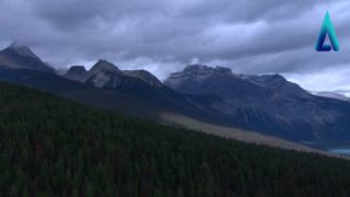 Link to Video | landscape, Canada, 2010, color, mountain range, aerial shot, Atlantic Productions, nature