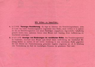 Link to Photo | Stuttgart, Johann, Eberhard, Volkratshofen, Germany, 1929, signature, Georg, Brader, Aktiengesellschaft, Versicherungsnehmer, receipt, standard form contract, Aitrach, insurance, document, Fetzer, Frankfurter Allgemeine Versicherung, 20th century, insurance policy, liability insurance