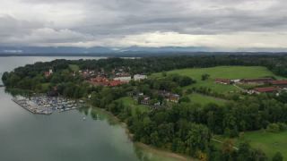 Link to Video | landscape, Starnberger See, Germany, color, aerial shot, Bavaria