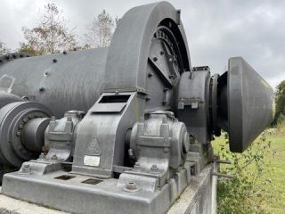 Link to Photo | metal, steel, October, photograph, autumn, industrial heritage site, Krupp, Munich, Germany, Neuperlach, amateur photography, technique, 1960, mill, Rheinhausen, 2024, gravel pit, Perlach, day, Mächler, ball mill, Bavaria