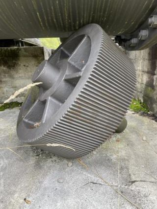 Link to Photo | metal, steel, October, photograph, autumn, Krupp, Munich, Germany, Neuperlach, amateur photography, 1960, mill, Rheinhausen, 2024, gravel pit, Perlach, day, Mächler, ball mill, Bavaria