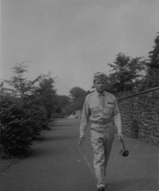 Link to Photo | military uniform, photograph, 50s, G.I., headgear, private, 1950s, military personnel, soldier, side cap, 20th century, uniform, black and white, male human, man, United States Army