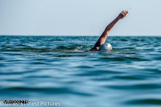 Link to Photo | summer, sea, leisure, Germany, liquid water, Rügen, woman, Swim goggles, Baltic Sea, swimming, paid time off, physical activity, swim cap
