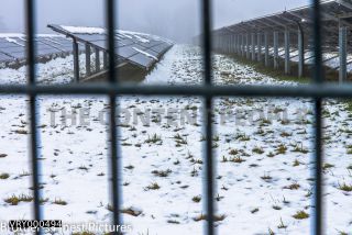 Link to Photo | Saxony, winter, Energiepark, Germany, solar power station, alternative energy, snow