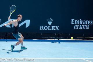 Link to Photo | January, photography, photograph, professional sport, color, January 15, professional athlete, sports training, Melbourne, Australia, 2024, Australian Open, tennis, Carlos Alcaraz