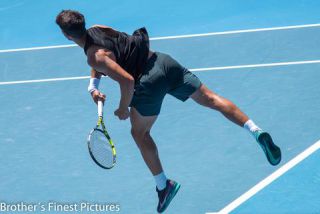 Link to Photo | January, photography, photograph, professional sport, color, January 15, professional athlete, sports training, Melbourne, Australia, 2024, Australian Open, tennis, Carlos Alcaraz