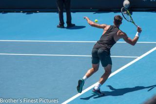 Link to Photo | January, photography, photograph, professional sport, color, January 15, professional athlete, sports training, Melbourne, Australia, 2024, Australian Open, tennis, Carlos Alcaraz