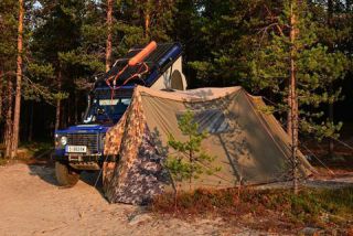 Link to Photo | blue, motor car, adventure, four-wheel drive, color, Land Rover, 2024, nature, Land Rover Defender (L316), off-road vehicle