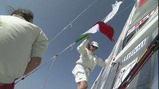 Link to Video | women's team, sailboat, regatta, sports team, 16:9, sea, Full High Definition, sailing, 2007, color, Teamgeist, type of sport, team, sport, trophy, woman, human, Dubai, female, yacht racing, United Arab Emirates, NTSC analog television standard