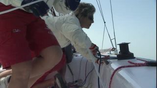 Link to Video | women's team, sailboat, regatta, sports team, 16:9, sea, pleasure craft, Full High Definition, sailing, 2007, color, Teamgeist, type of sport, team, sport, trophy, woman, human, Dubai, female, yacht racing, competition, United Arab Emirates, NTSC analog television standard