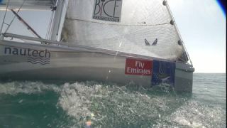 Link to Video | women's team, sailboat, regatta, sports team, 16:9, sea, Full High Definition, sailing, 2007, color, Teamgeist, type of sport, team, sport, trophy, woman, human, Dubai, female, yacht racing, United Arab Emirates, NTSC analog television standard