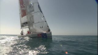 Link to Video | women's team, sailboat, regatta, sports team, 16:9, sea, Full High Definition, sailing, 2007, color, Teamgeist, type of sport, team, sport, trophy, woman, human, Dubai, female, yacht racing, United Arab Emirates, NTSC analog television standard