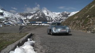 Link to Video | hairpin turn, Alps, motor car, Mercedes-Benz type 124, Full High Definition, rally, color, road, road curve, Austria, antique car, classic car, Mercedes-Benz W120, day, Grossglockner High Alpine Road