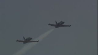 Link to Video | air show, occurrence, 16:9, event, Full High Definition, Germany, combat aircraft, 2009, flight, color, spectacle, Alpha Jet, AERO Friedrichshafen, Europe
