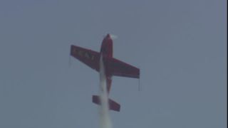 Link to Video | airplane with propellers, air show, occurrence, 16:9, event, Full High Definition, Leki Lenhart, Germany, acrobatics, airplane, 2009, flight, color, spectacle, red, aerobatic maneuver, aerobatics, AERO Friedrichshafen, Europe, aerialist, hobby