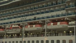 Link to Video | ship, September, autumn, cruise, Full High Definition, 2008, color, United States of America, Island Princess, cruise ship, North America, tourism, paid time off, Alaska, Whittier, cloud cover