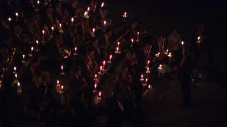 Link to Video | culture, annual event, torch dance, opening, Classical period, choreography, sound on tape, darkness, Salzburg Festival, ceremony, Central Europe, opening ceremony, torch, high-angle shot, Salzburg, staging, Austria, 2006, Europe, human, night, music, old town, Residenzplatz