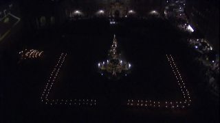 Link to Video | culture, annual event, torch dance, opening, Classical period, choreography, sound on tape, darkness, Salzburg Festival, ceremony, Central Europe, opening ceremony, torch, high-angle shot, Salzburg, staging, Austria, 2006, Europe, human, night, music, old town, Residenzplatz