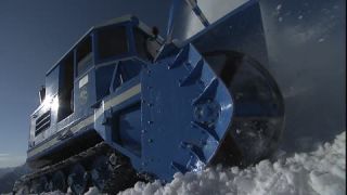 Link to Video | Hochalpenstrasse, blue, Alps, winter, snow blower, Full High Definition, 2008, color, white, technique, Central Europe, snow removal, Fuscher Törl, Austria, Europe, service, snow