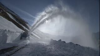 Link to Video | Hochalpenstrasse, blue, Alps, winter, snow blower, Full High Definition, 2008, color, white, technique, Central Europe, snow removal, Fuscher Törl, Austria, Europe, service, snow