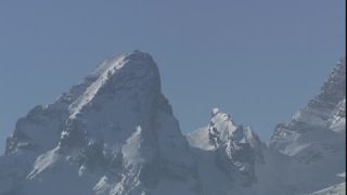Link to Video | landscape, January, Alps, winter, Watzmann, Full High Definition, Germany, 2006, color, wide shot, Europe, mountain range, Berchtesgaden Alps, snow, mountain